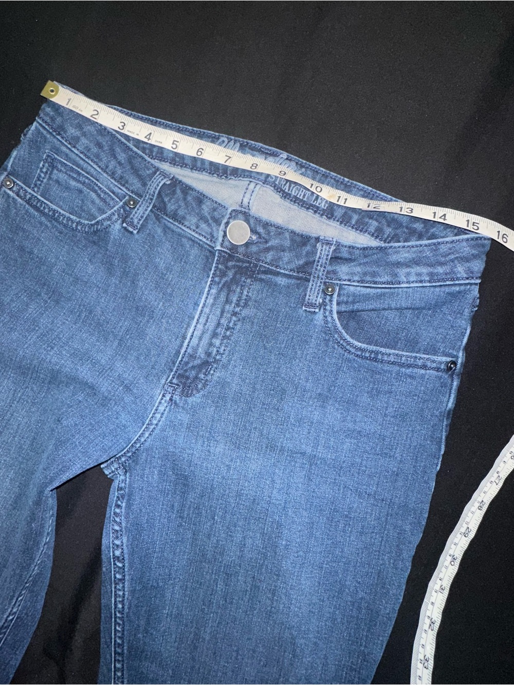 Wrangler Straight Leg Women’s Blue Jeans 31x34 Classic Denim Stretch Casual - Picture 9 of 10